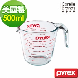【康寧PYREX】耐熱玻璃單耳量杯500ML