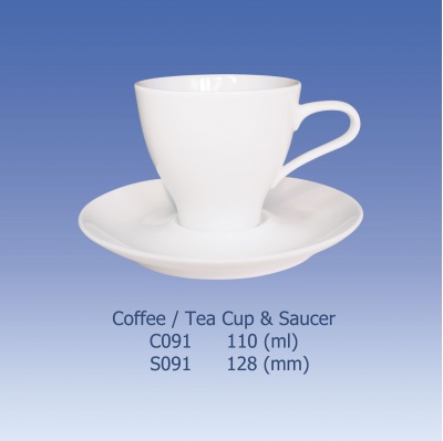 咖啡杯盤組 C091+S091 陶瓷禮品贈品訂做